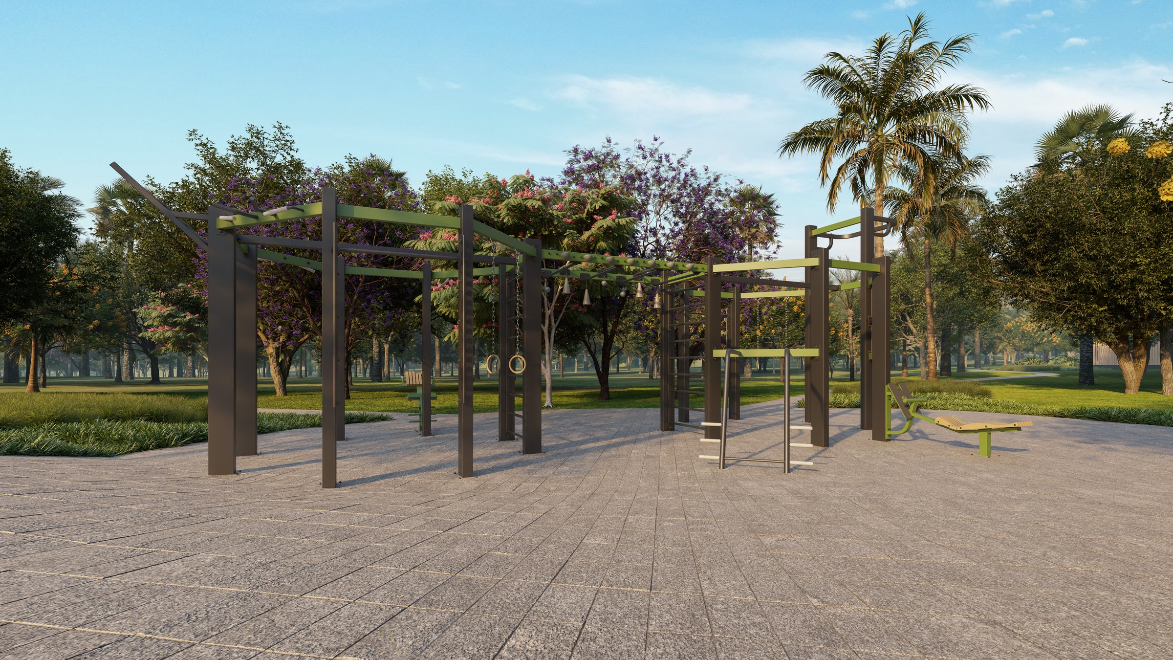 Academia externa do Jardins